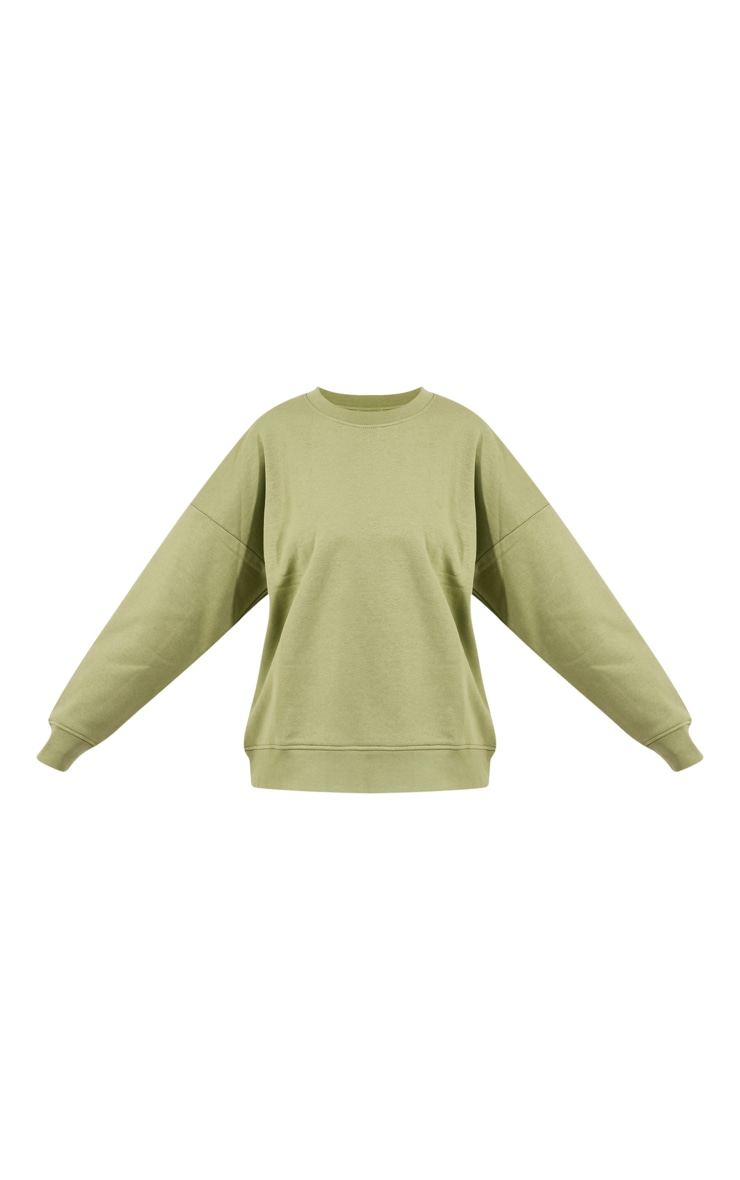 Khaki Oversized Sweat image 5