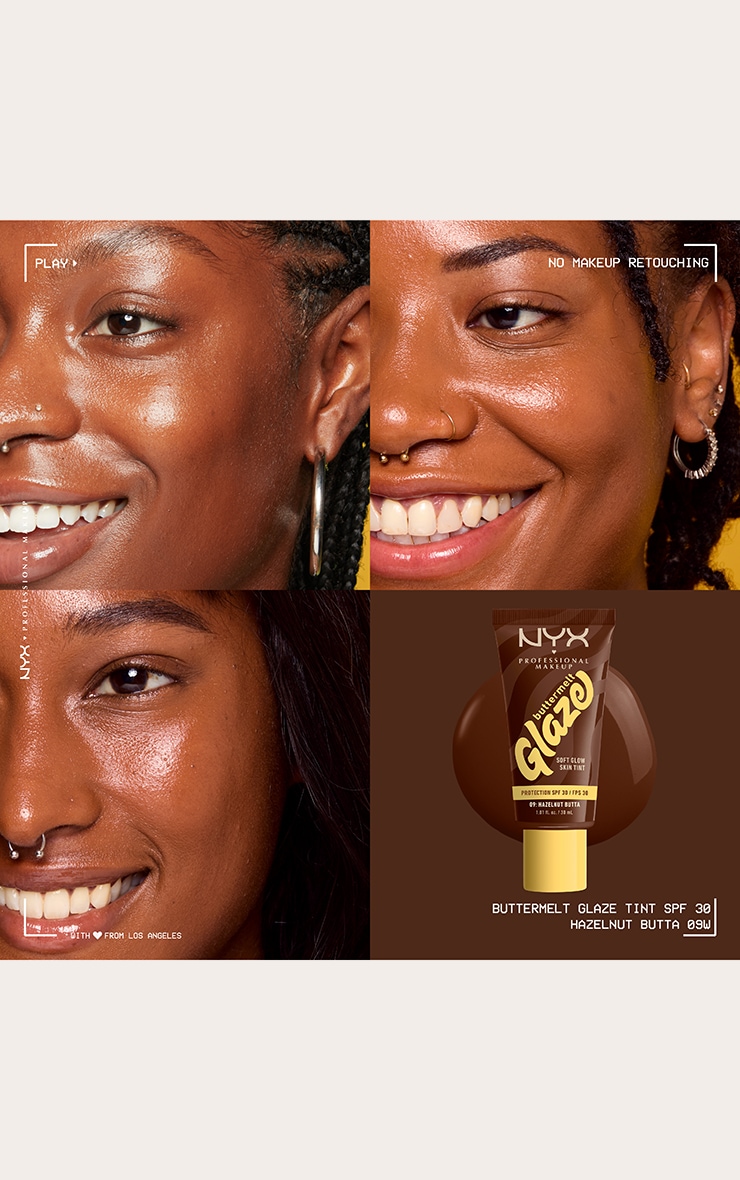 NYX PMU Fond de teint beurré teinté glowy Glaze SPF Hazelnut Butta image 2