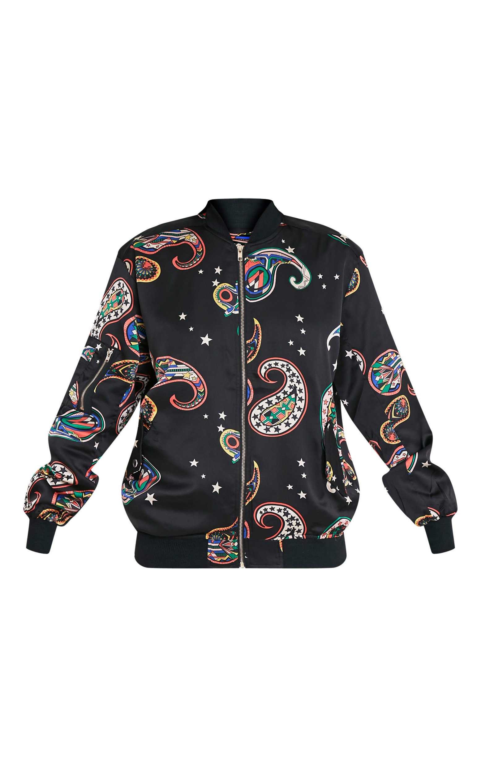 paisley bomber jacket