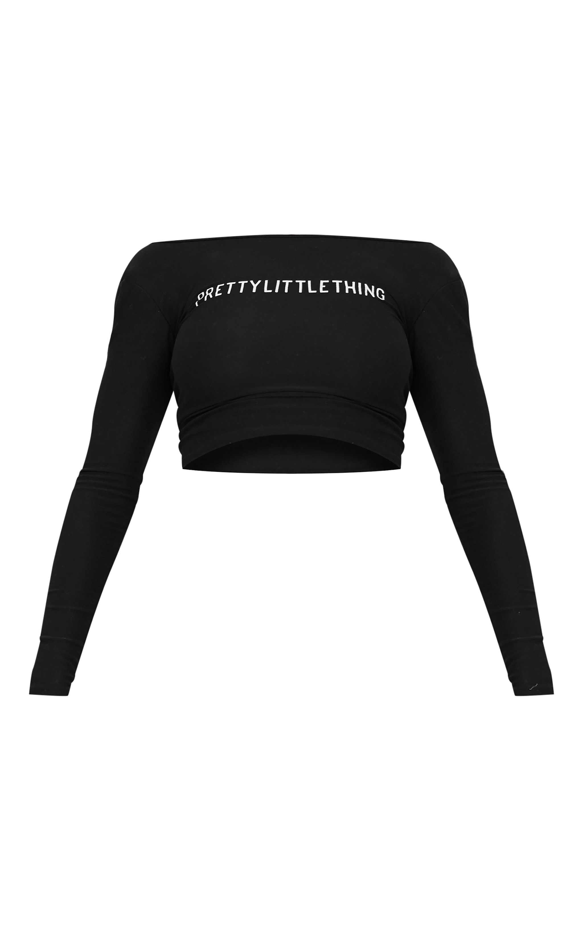 Black Cotton Long Sleeve Top image 1