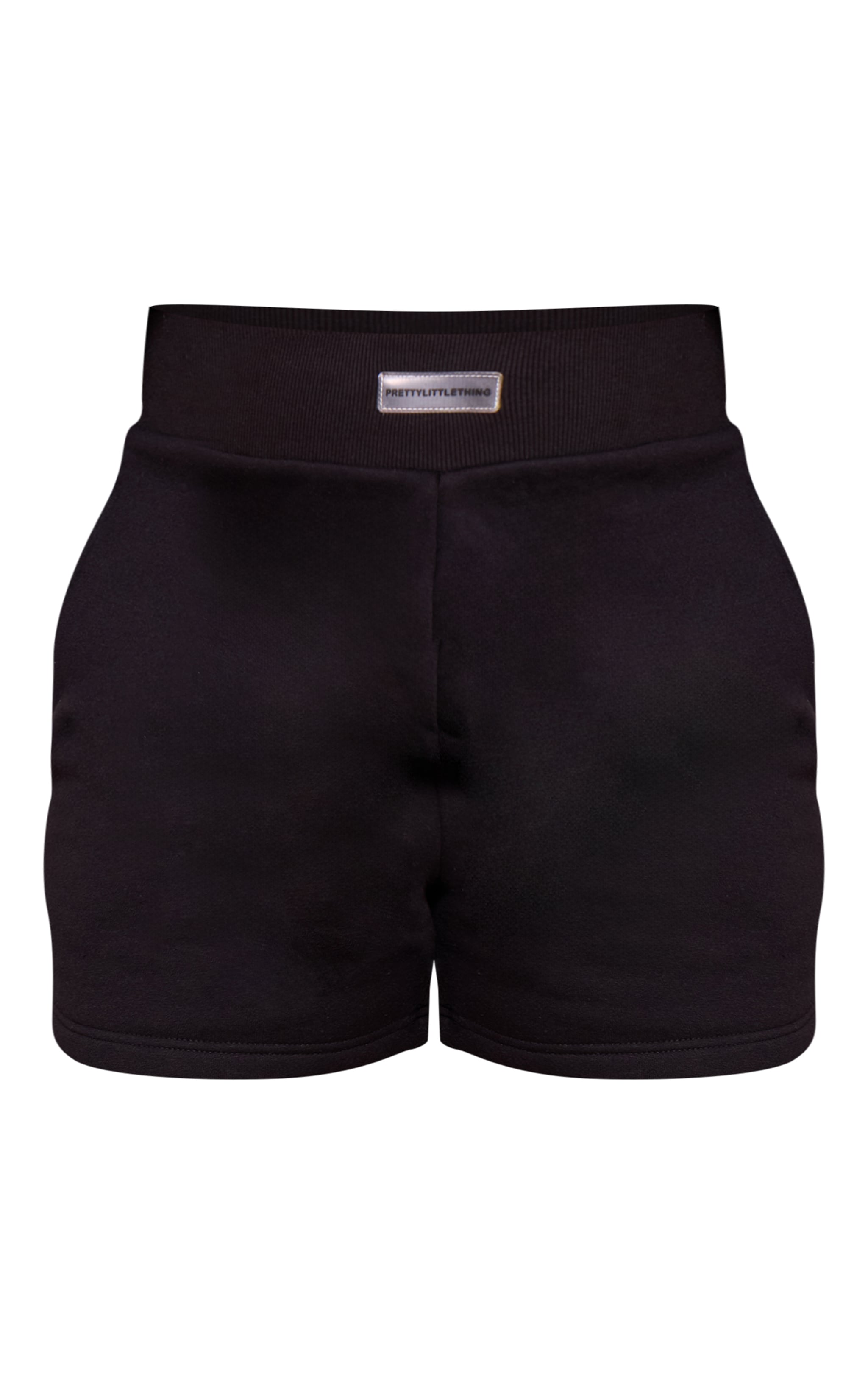 PRETTYLITTLETHING Maternity Black Sweat Shorts image 1