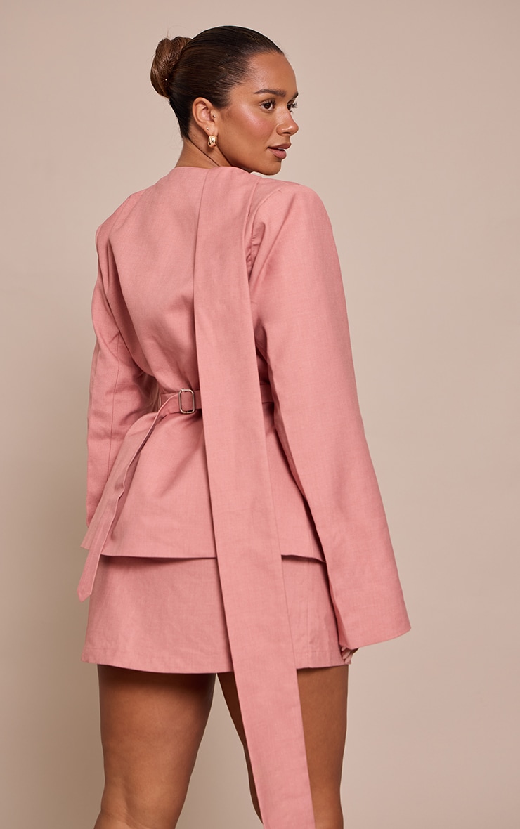 Shape BLUSH Scarf Detail Fitted Blazer image 2