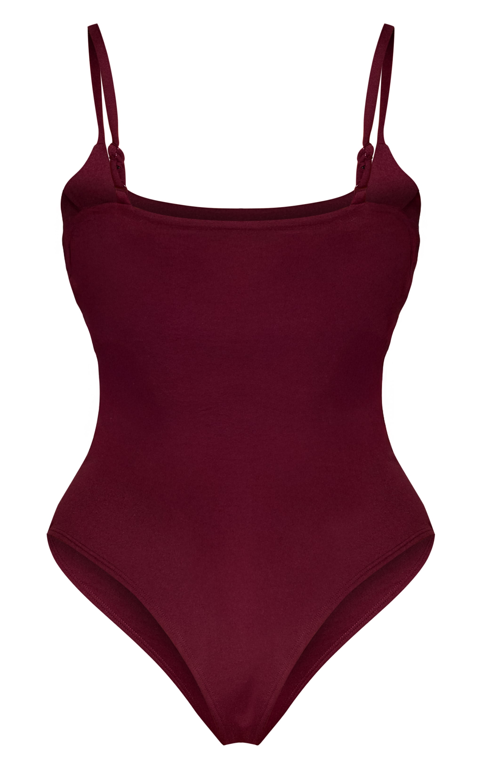 Shape Burgundy Sculpt Built In Bra Strappy Bodysuit image 6