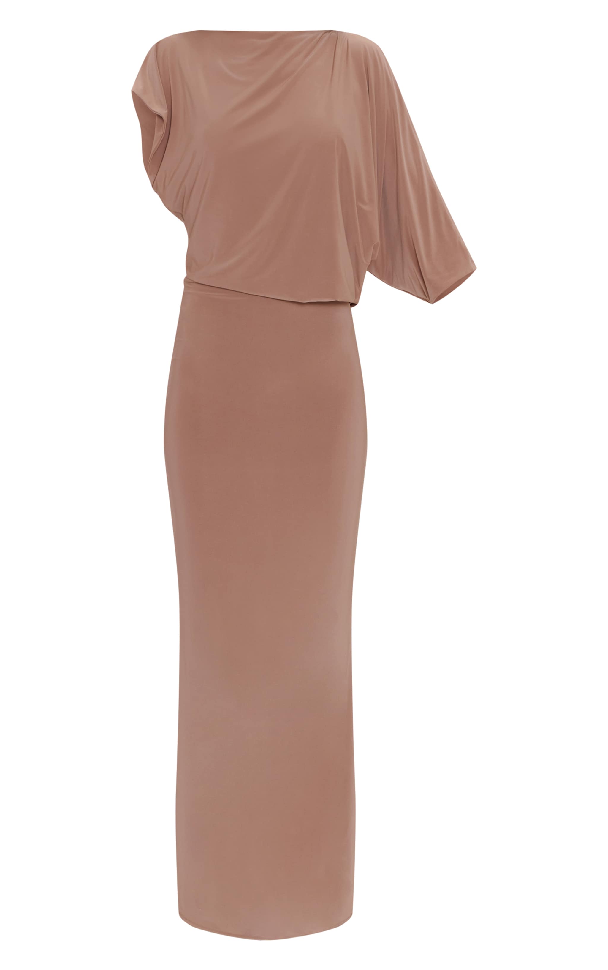 Sand Slinky Draped Sleeve Maxi Dress image 5