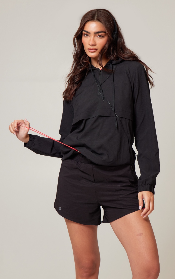 PLT Run Black Pocket Detail Underlayer Shell Runner Shorts image 4