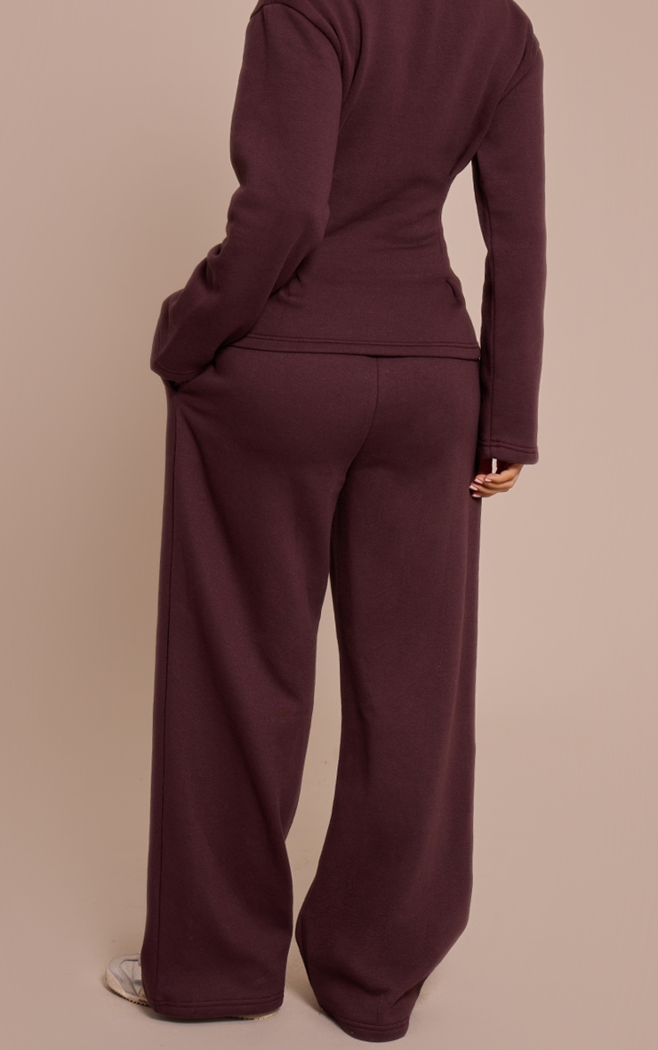 Petite Chocolate Wide Leg Sweatpants image 3