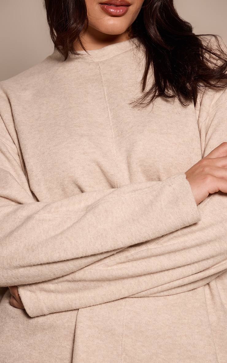 Plus Mocha Soft Rib Sweatshirt image 4