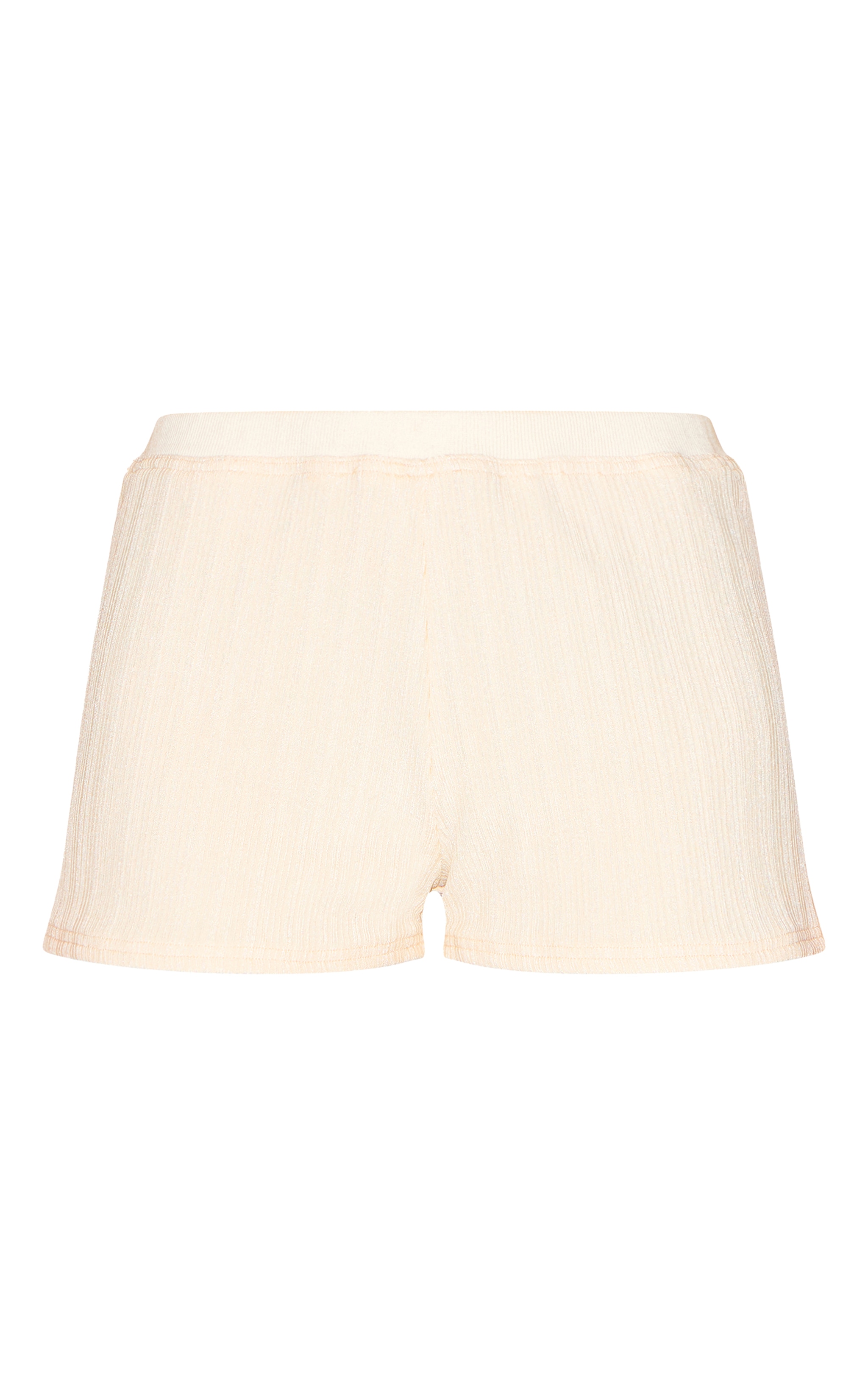 Butter Yellow Textured Micro Hot Pants image 6