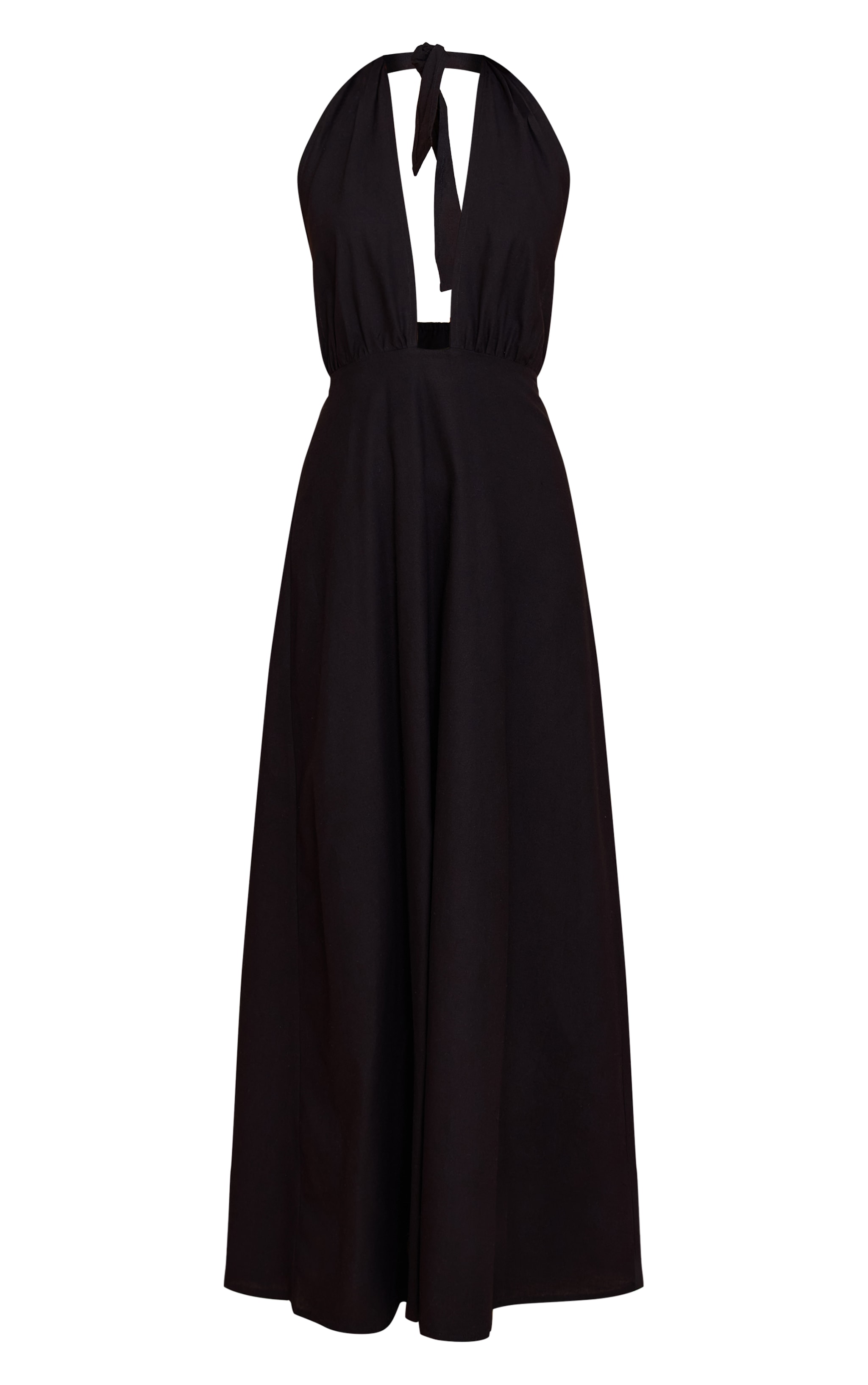Robe longue noire à décolleté et dos nu image 5