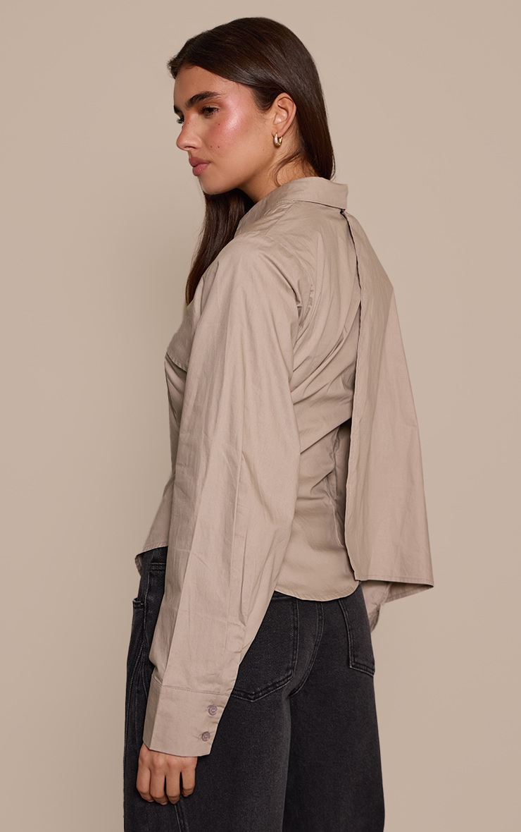 Mushroom Cape Style Overlay Fitted Shirt image 2