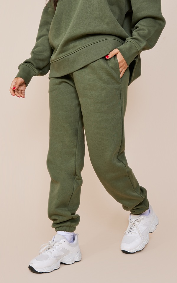 Petite Green Do It For Yourself Tracksuit Bottoms PrettyLittleThing