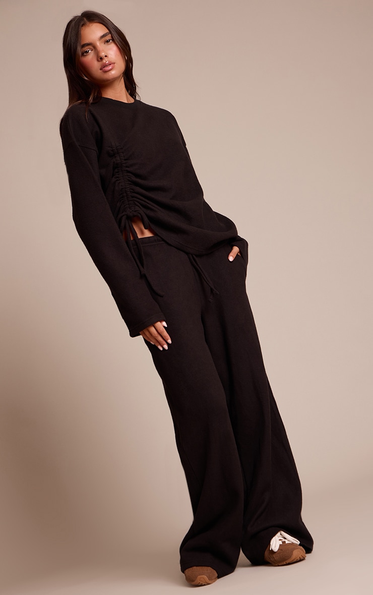 Black Super Soft Wide Leg Pant image 1