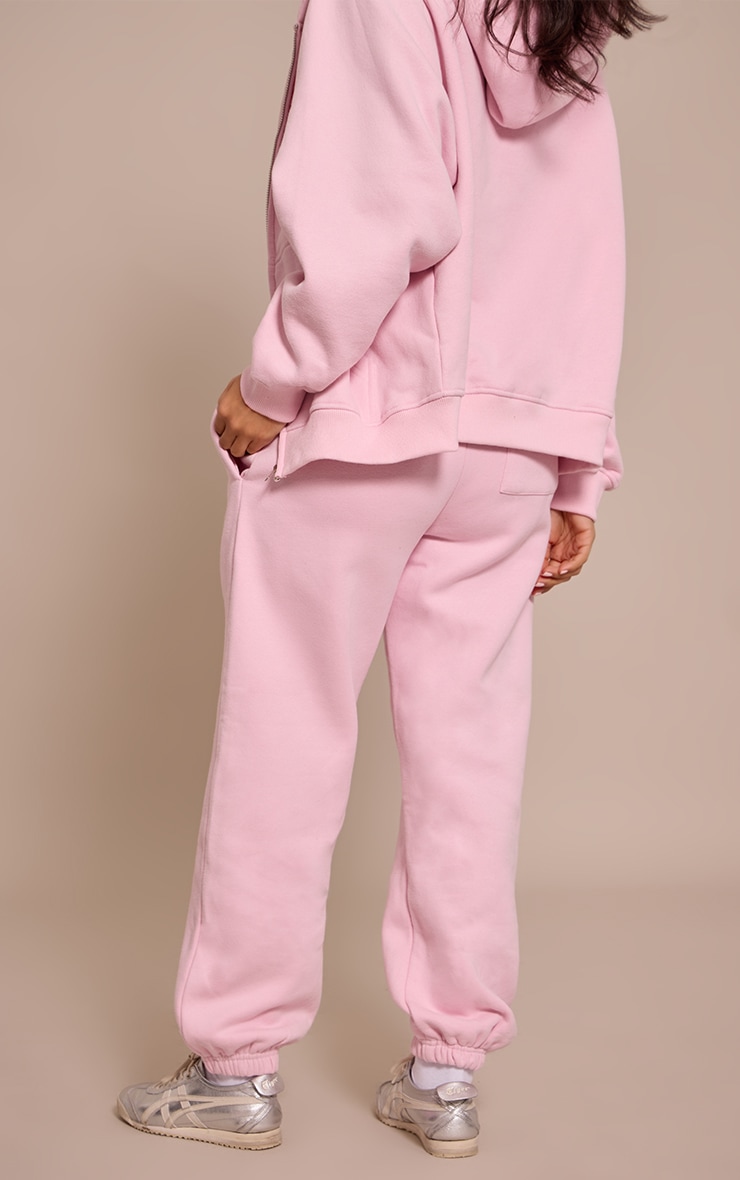 Petite Hoodie rose tendre à zip image 3