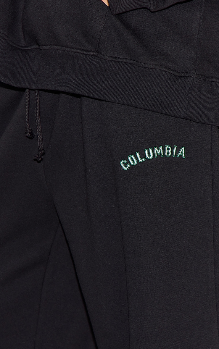 Plus Black Columbia Embroided Track Pants image 4
