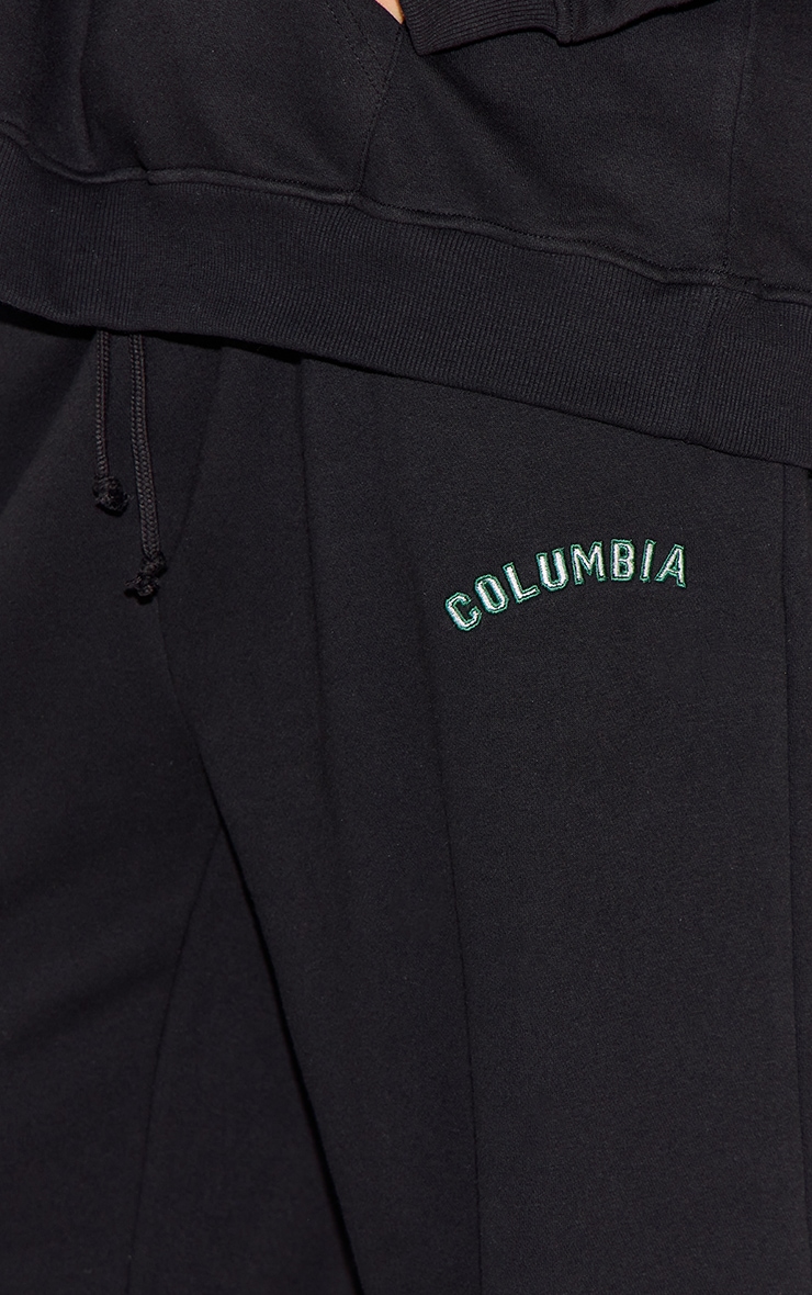 Plus Black Columbia Embroided Joggers image 4