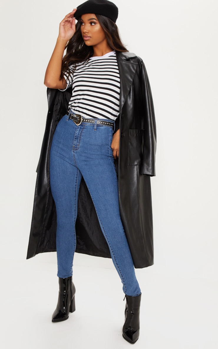 Mid Wash Disco Fit Skinny Jean