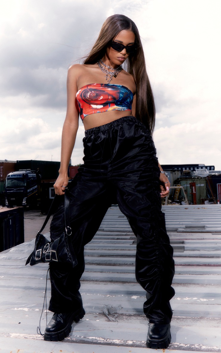 LilySilk Women's Silk Cargo Pants - Stretch Ribbed Cuffs Military Style Trousers