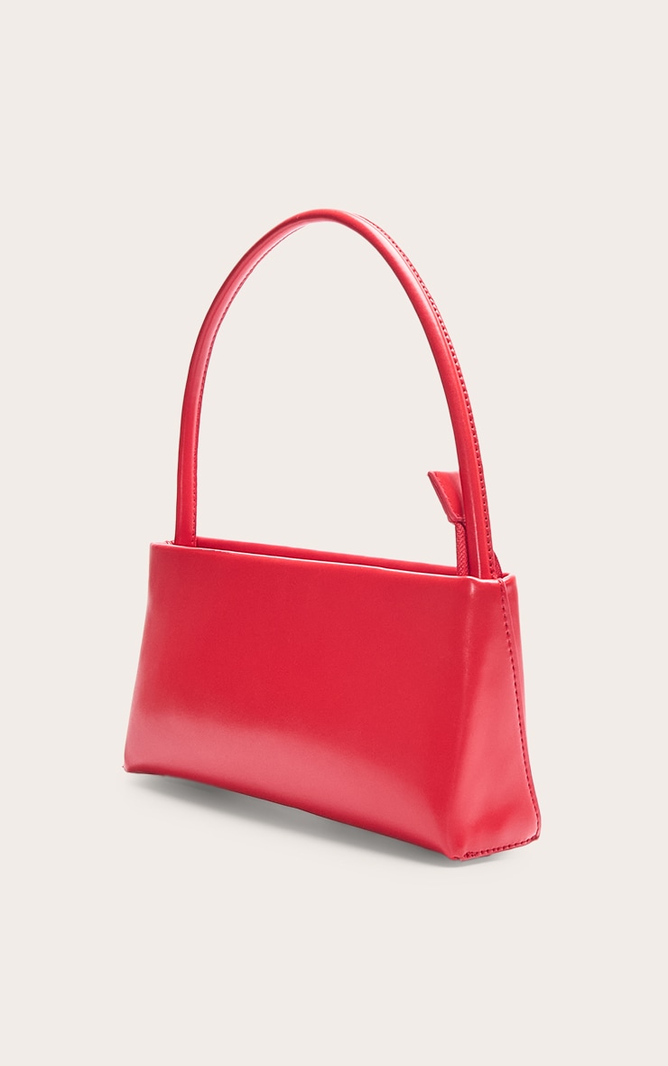 Sac à main fin rouge vif image 5
