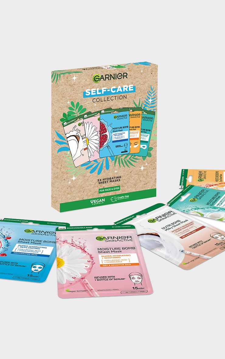 Garnier Sheet Masks Self-Care Collection Skincare Gift Set image 2