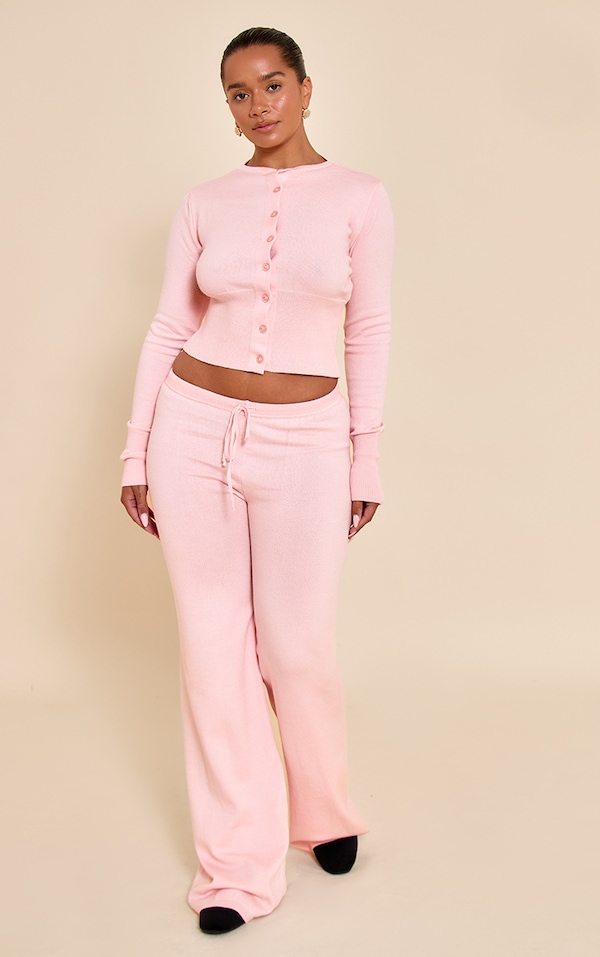 Shape PINK Knitted Tie Waist Pants