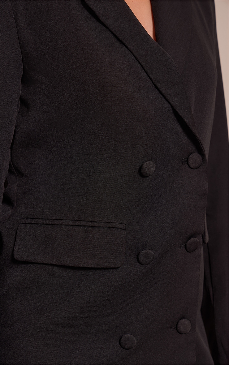 Tall  Black Oversized Blazer Dress image 4