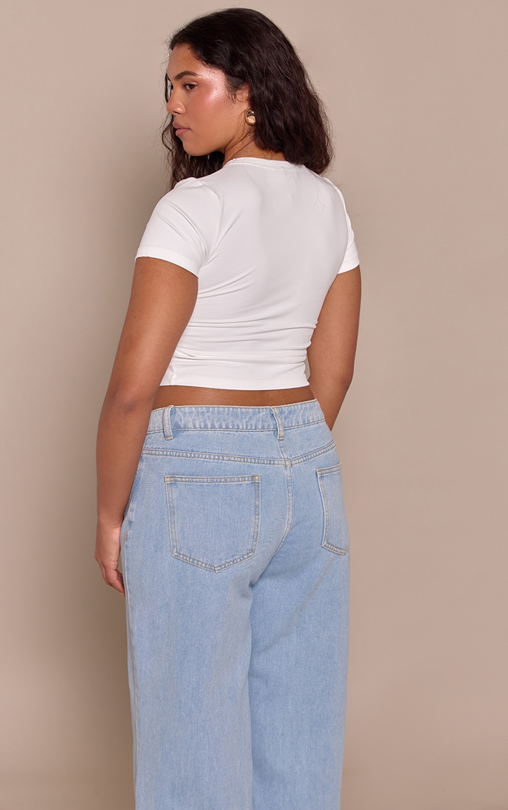 Shape White Built In Bra Sculpt Short Sleeve T-shirt image 2