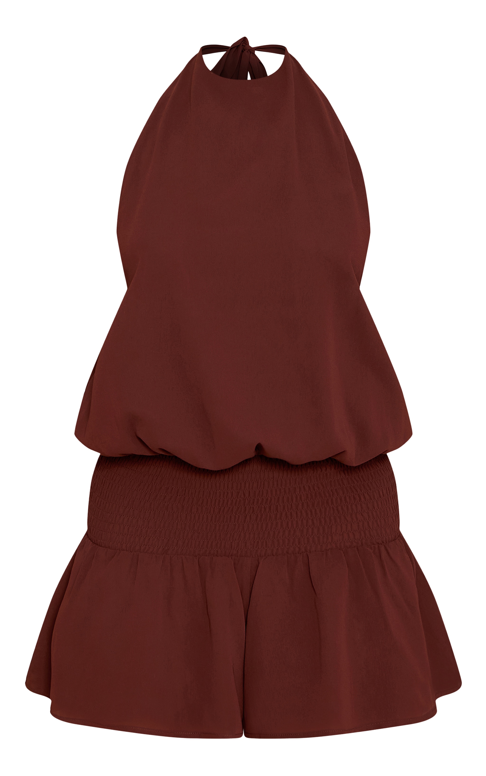 Chocolate Chiffon Halterneck Romper image 5