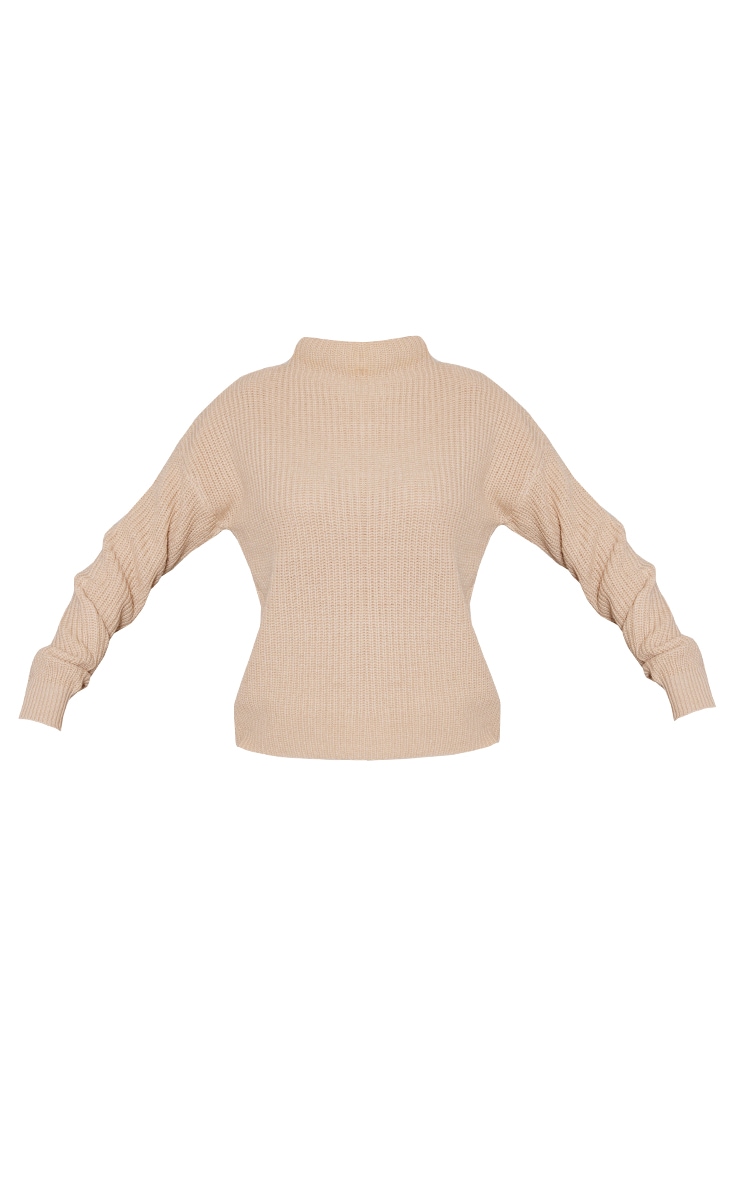 Stone High Neck Knit Sweater image 3