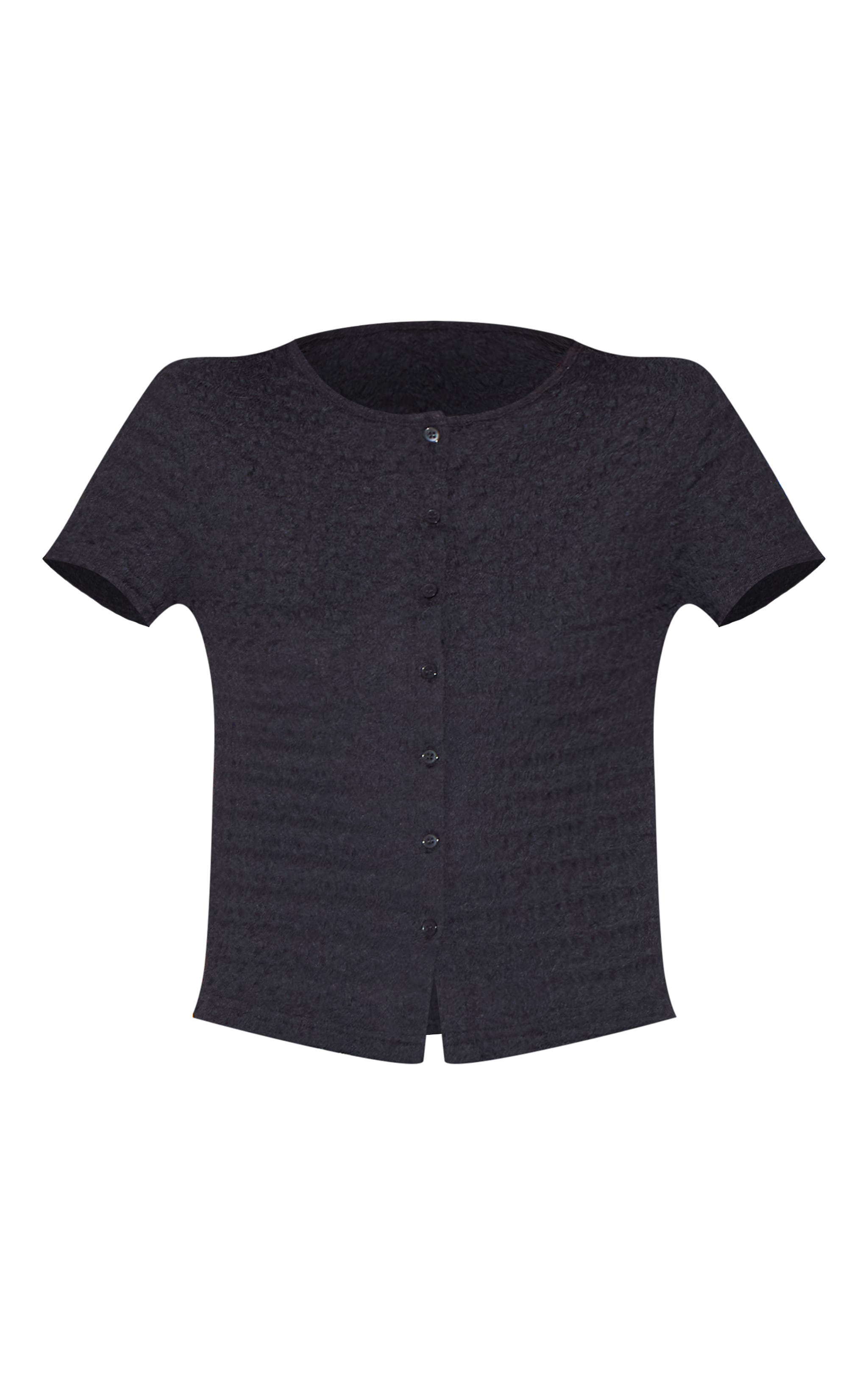 Haut Femme Jennyfer Noir, Taille M (38), Boutons Décoratifs, Coupe Décontractée