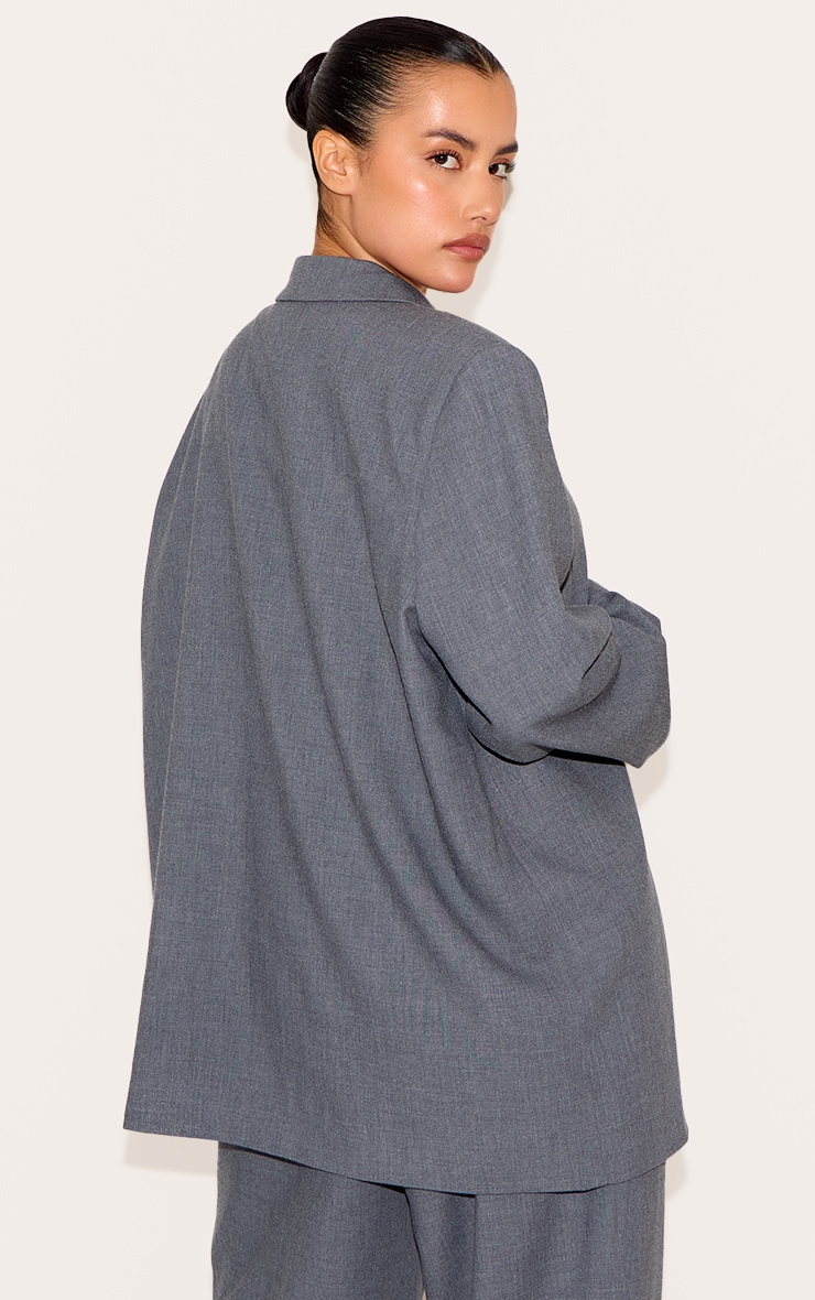 Plus Blazer de tailleur dad oversize gris anthracite image 2