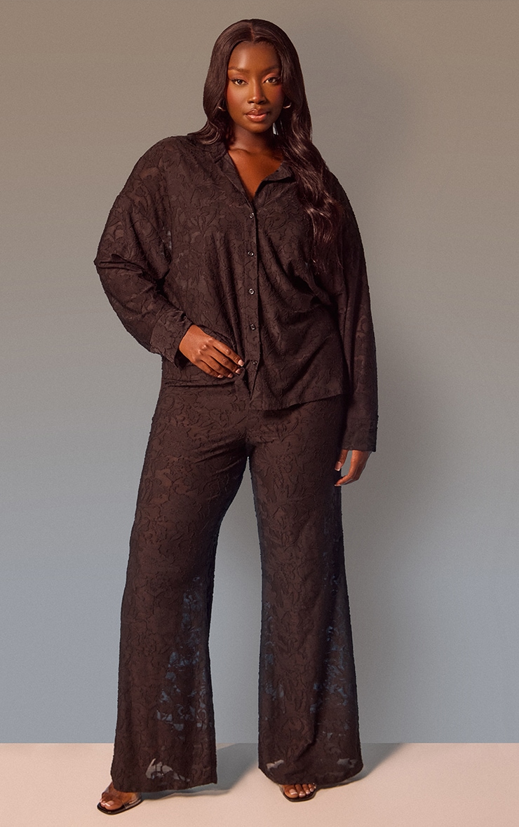 Black sheer pants PrettyLittleThing USA