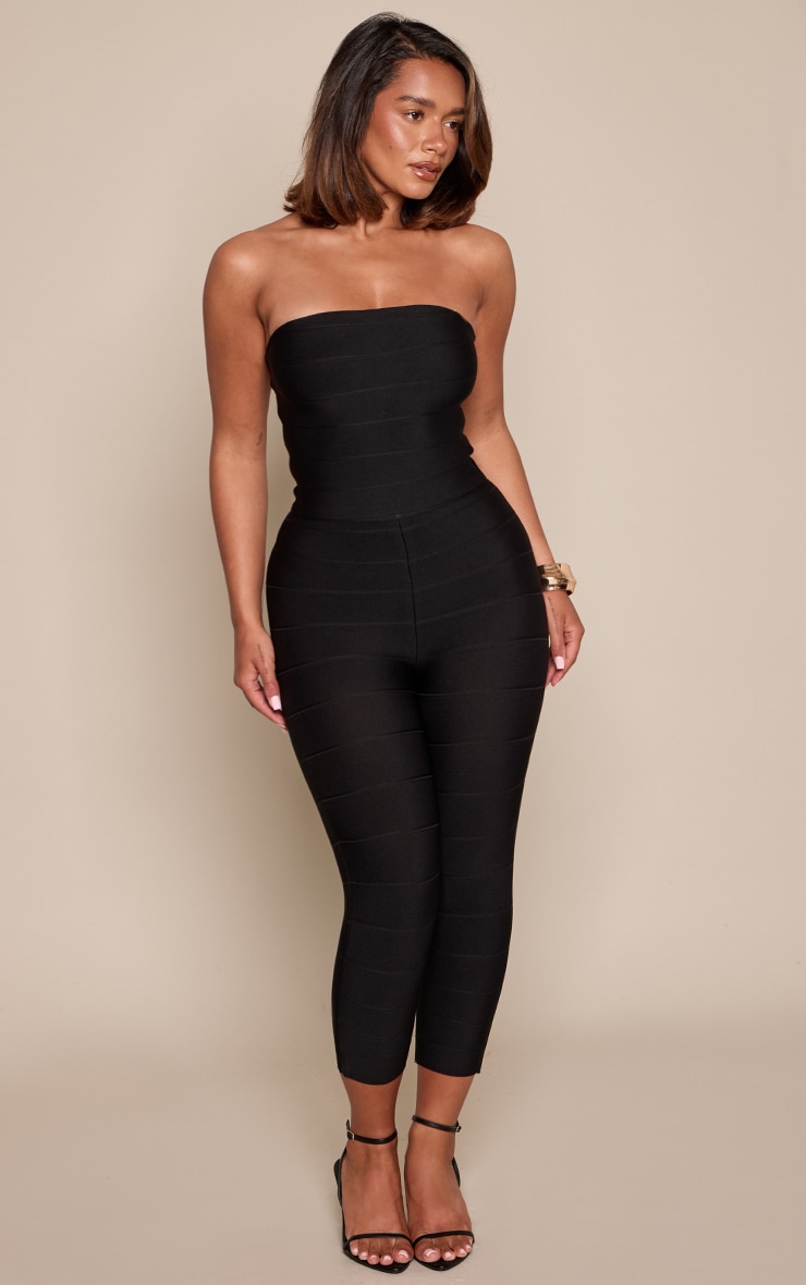Shape Black Bandage Capri Pant  image 1