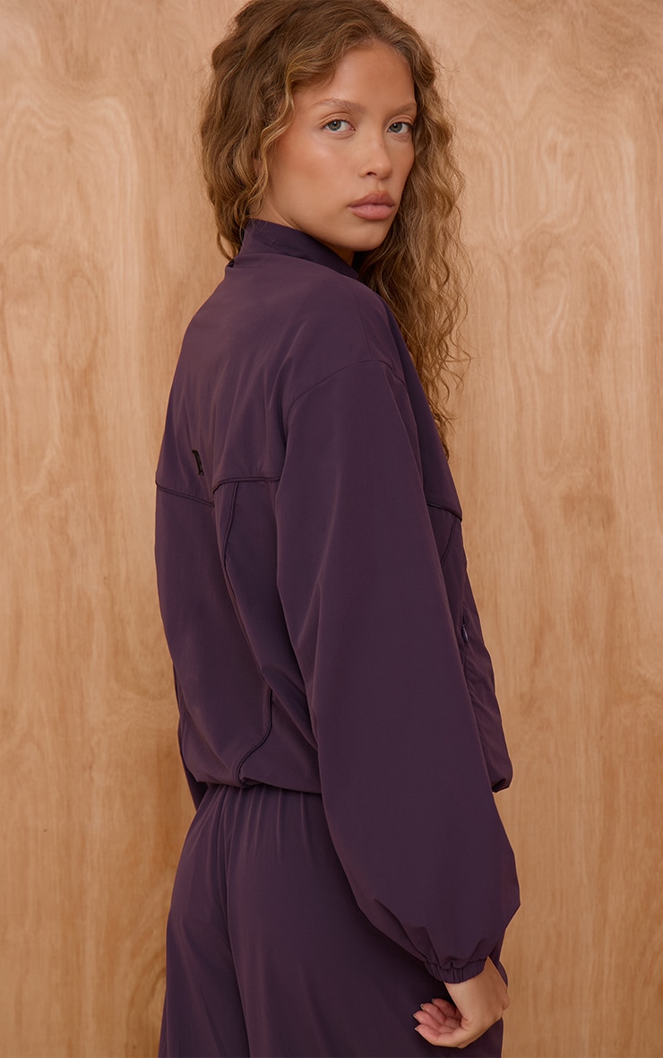 Plum Shell Piping Track Jacket image 2