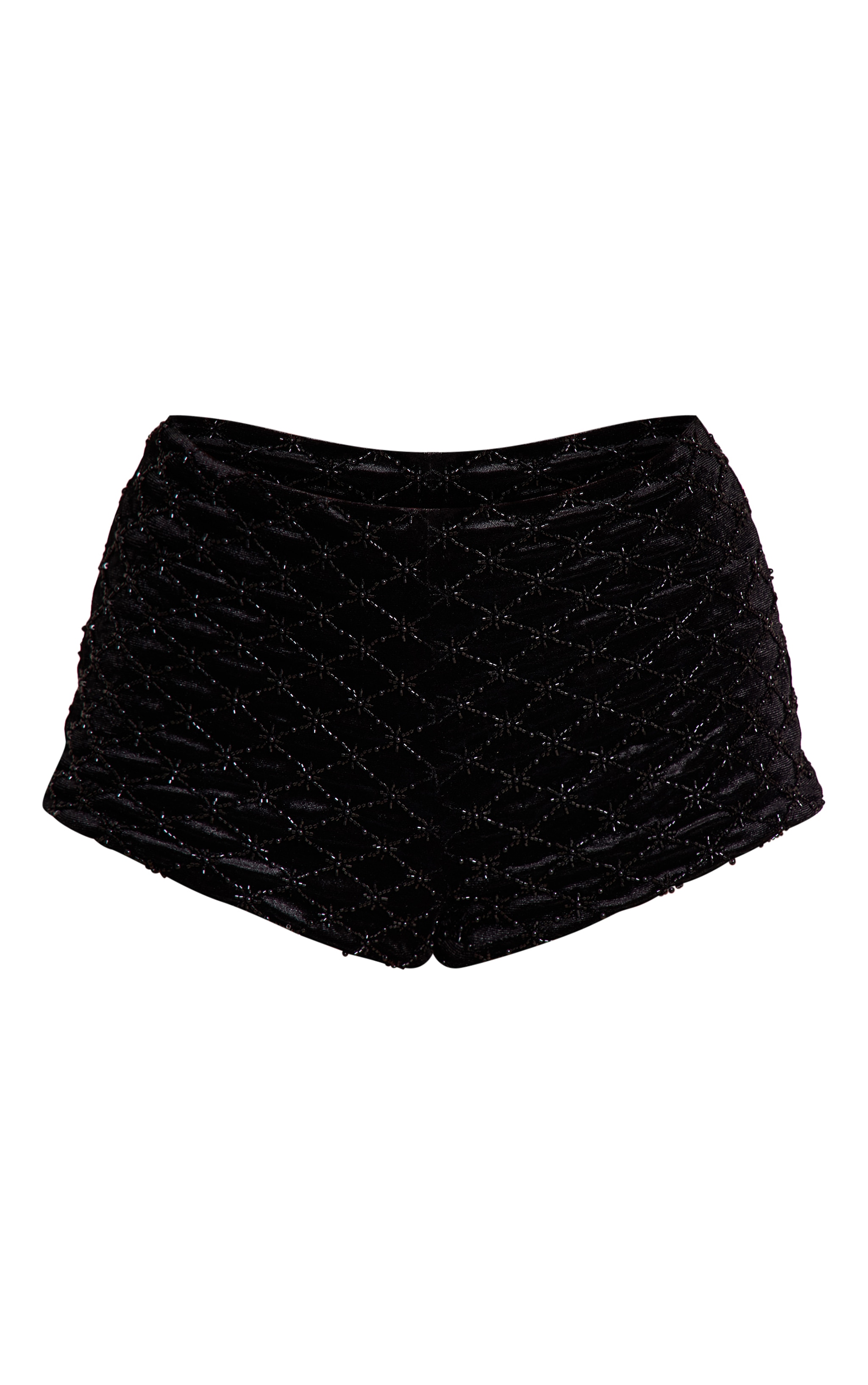 Shape Black Embellished Hot Pant image 6
