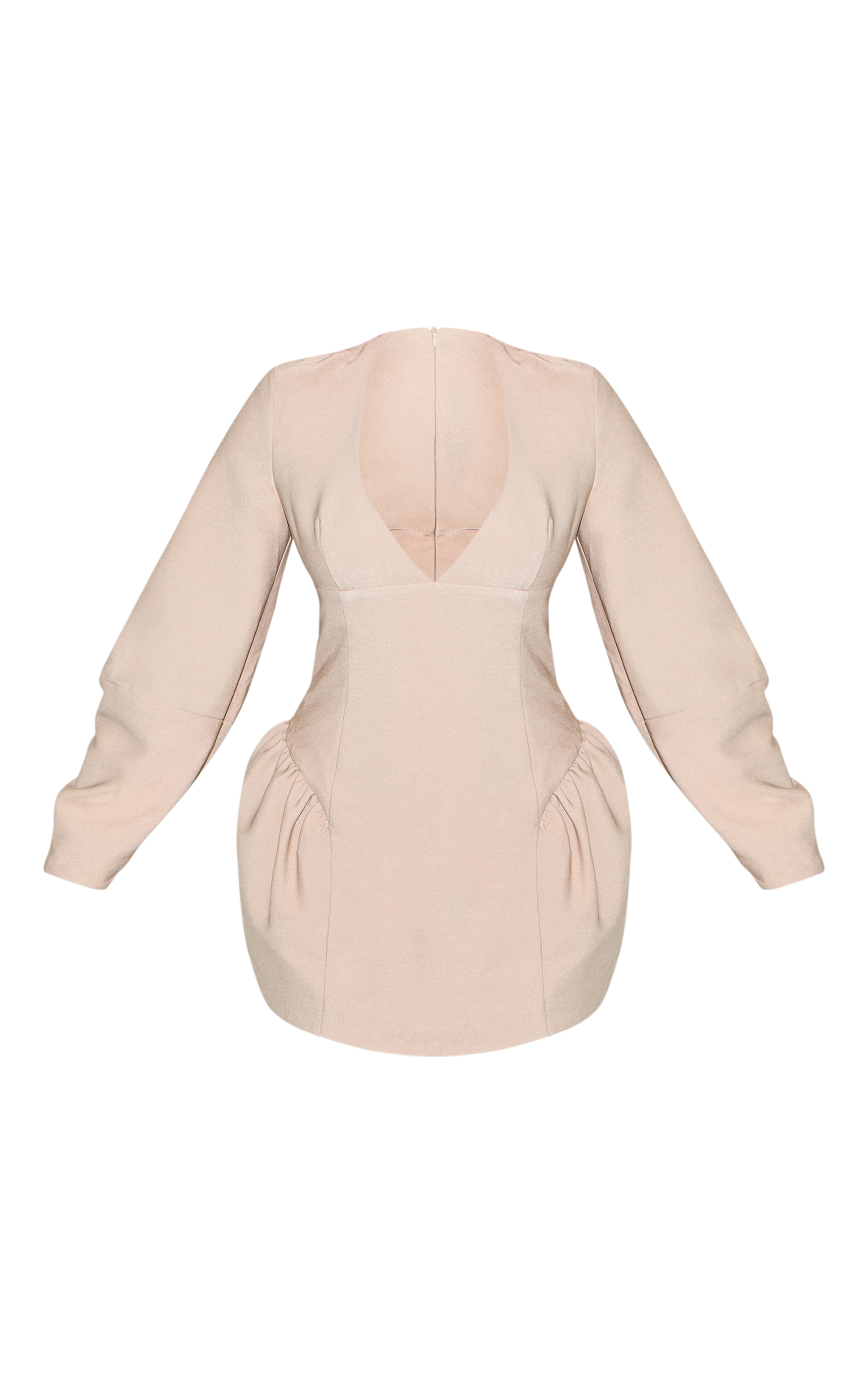 Shape Stone Tailored Cocoon Sleeve Cinched Waist Dress