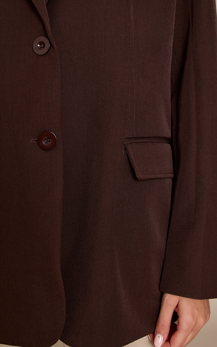 Chocolate Oversized Blazer image 4