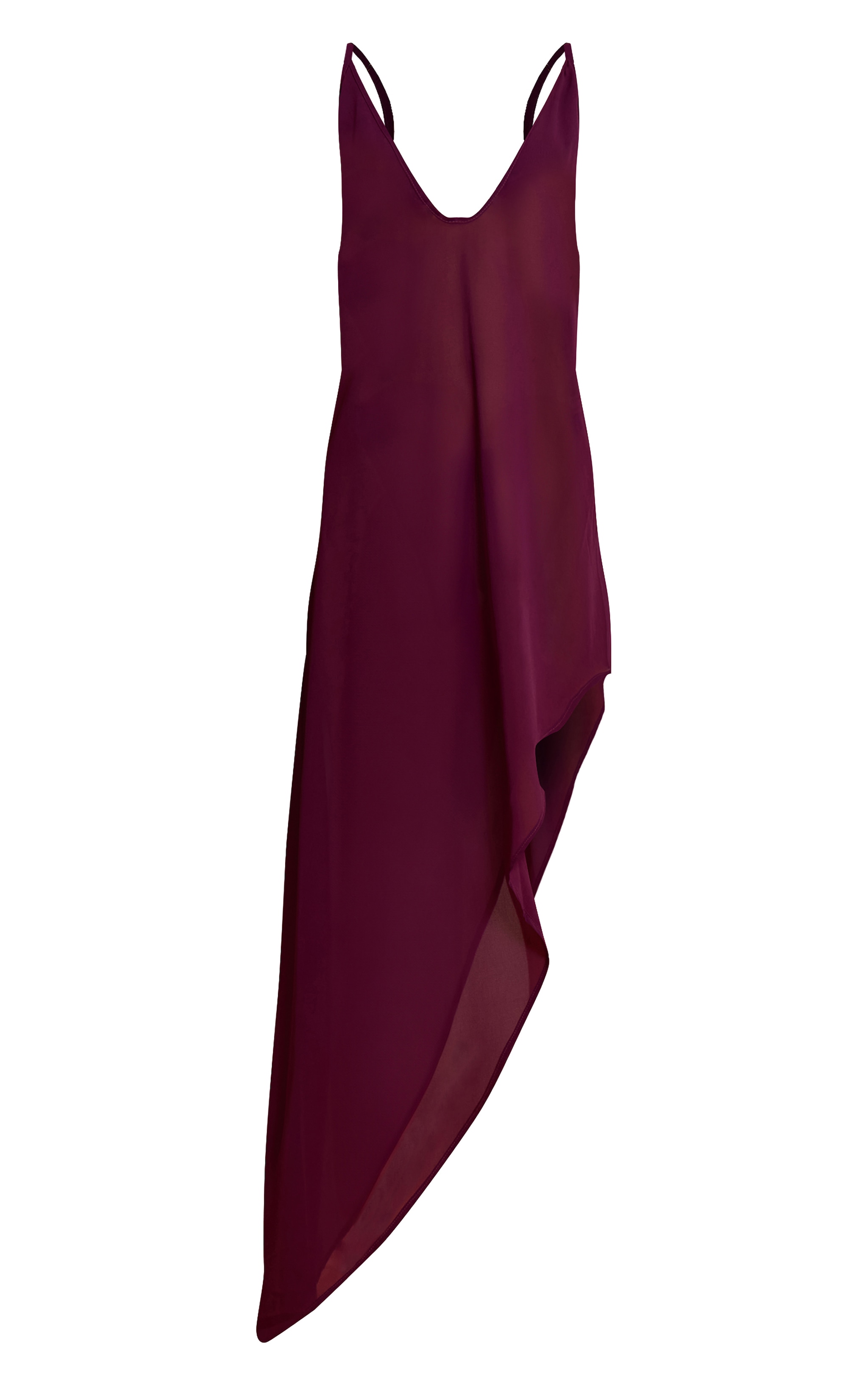 Purple Chiffon Sheer Strappy Beach Maxi Dress image 5