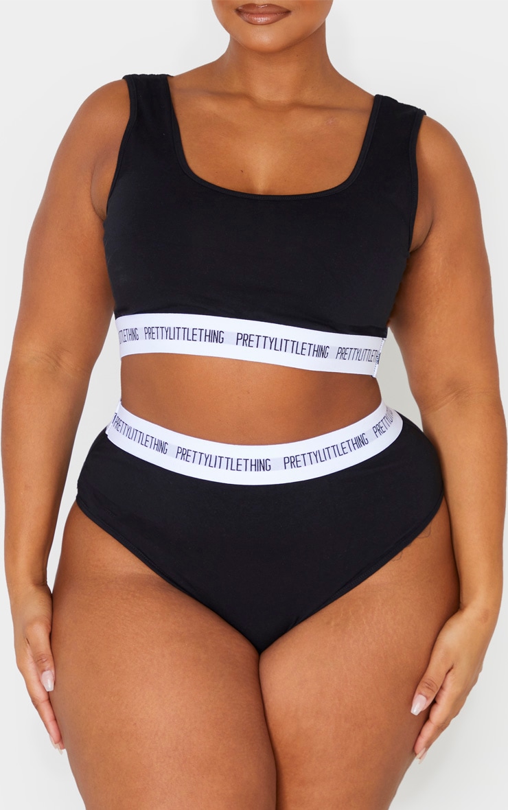 PRETTYLITTLETHING Plus - Culotte noire