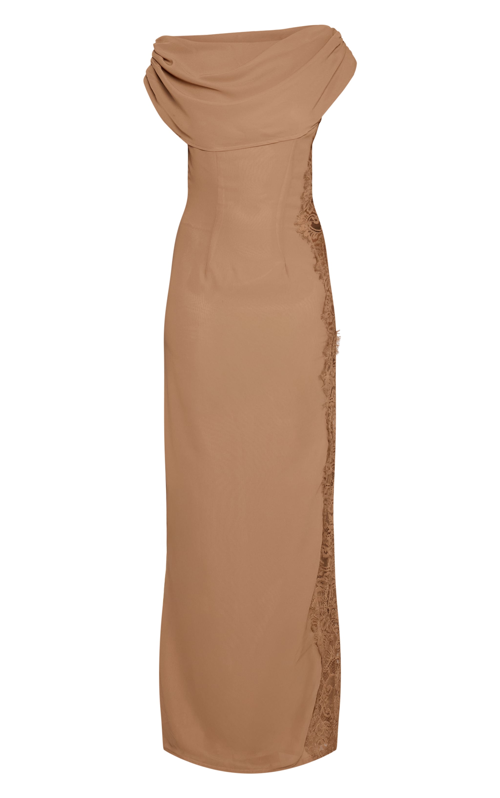 Chartruese Woven Lace Side Detail Maxi Dress image 5