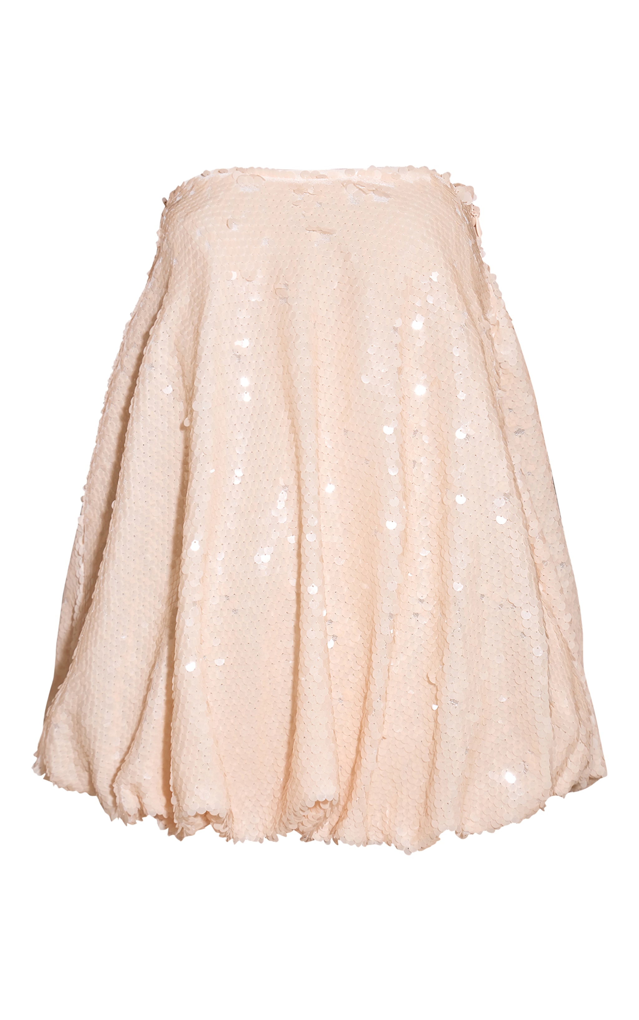 Robe bouffante crème à sequins image 5