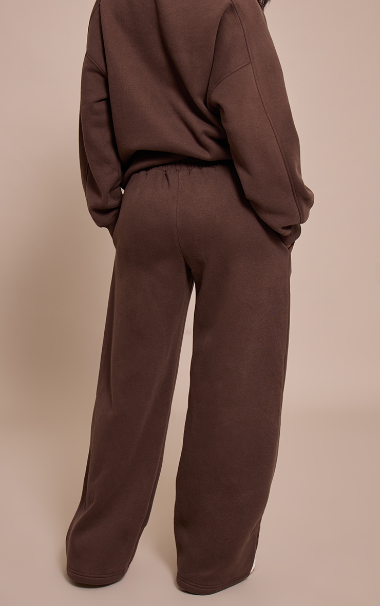 Petite Chocolate PLT Embossed Wide Leg Sweatpants image 3