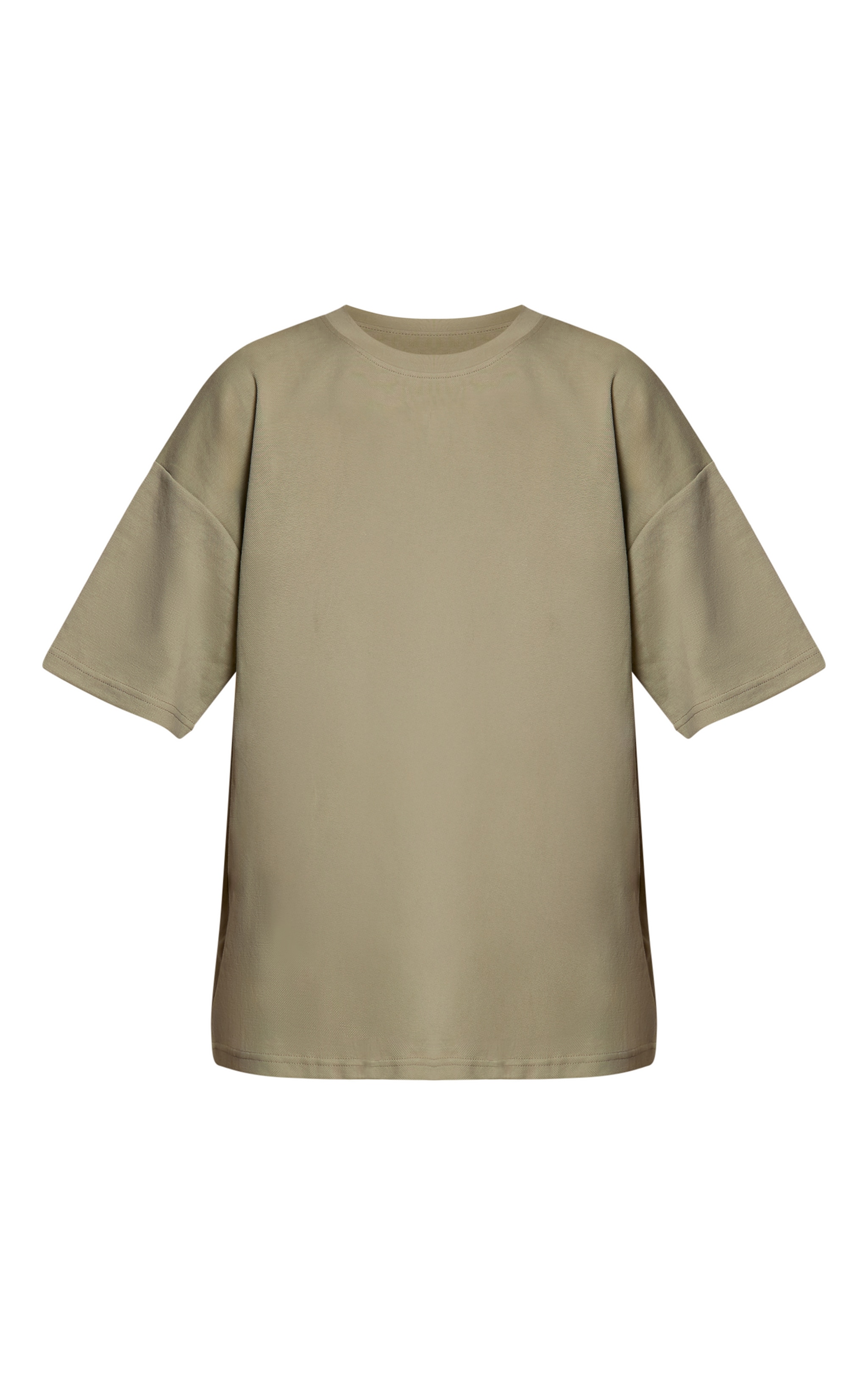 Sage Khaki Jersey Oversized T-shirt image 5