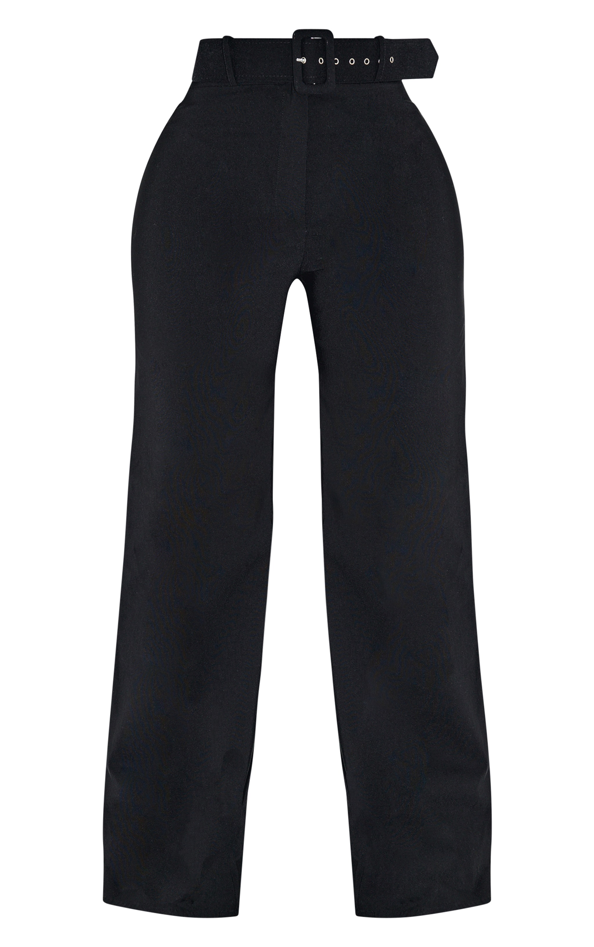 Shape Pantalon large tissé stretch noir à taille haute et ceinture image 5