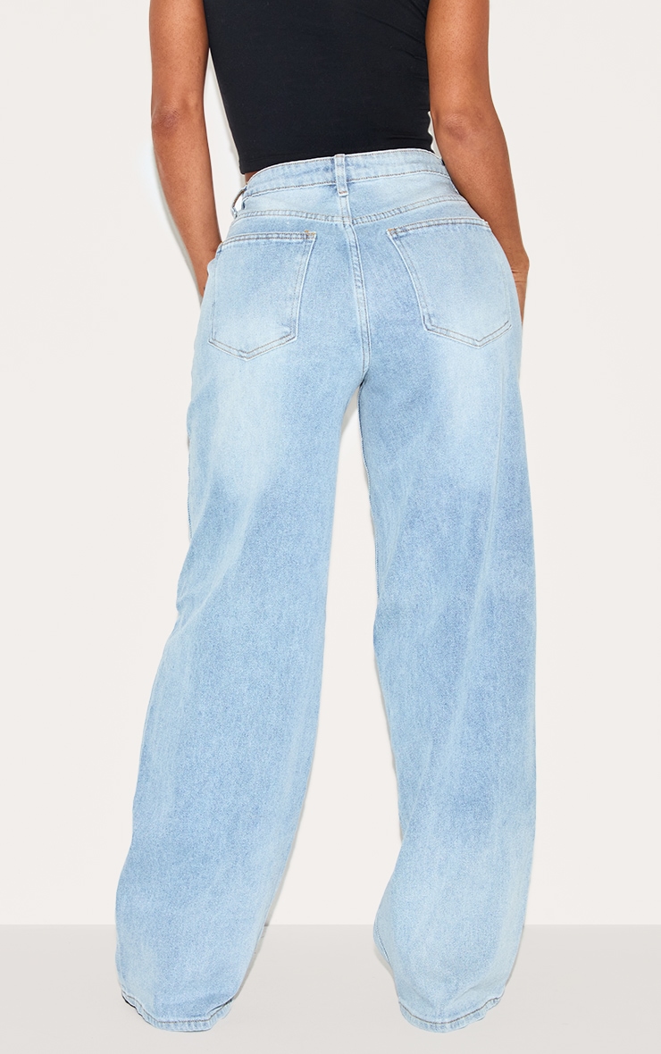 Shape Light Blue Hourglass Stretch High Waisted Straight Leg Jeans image 3