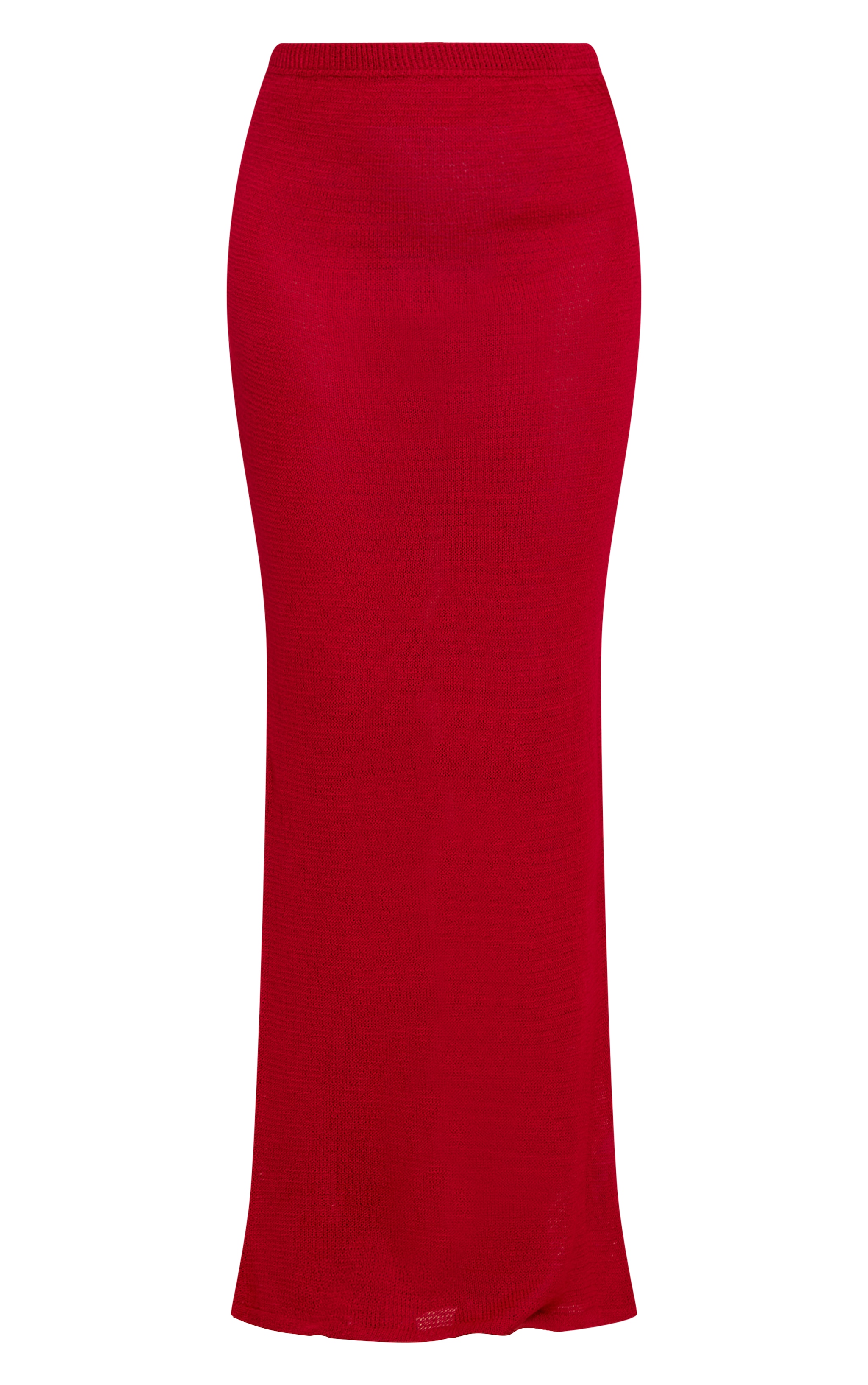 Red Filigree Maxi Skirt image 5