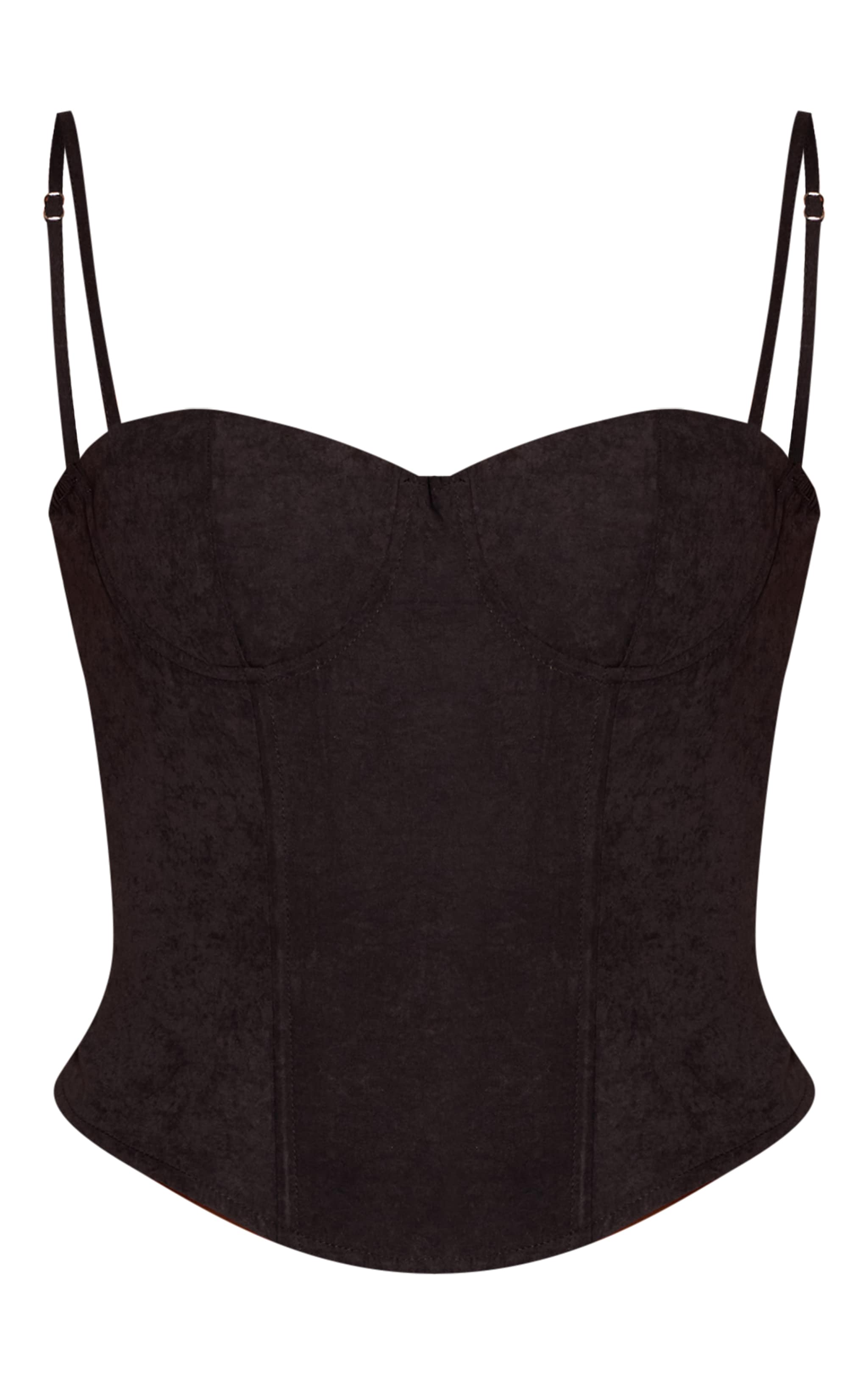 Black Peachskin Corset  image 5