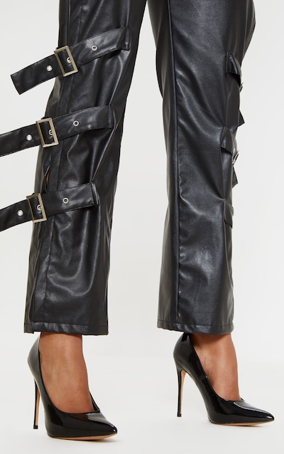 plain black court shoes