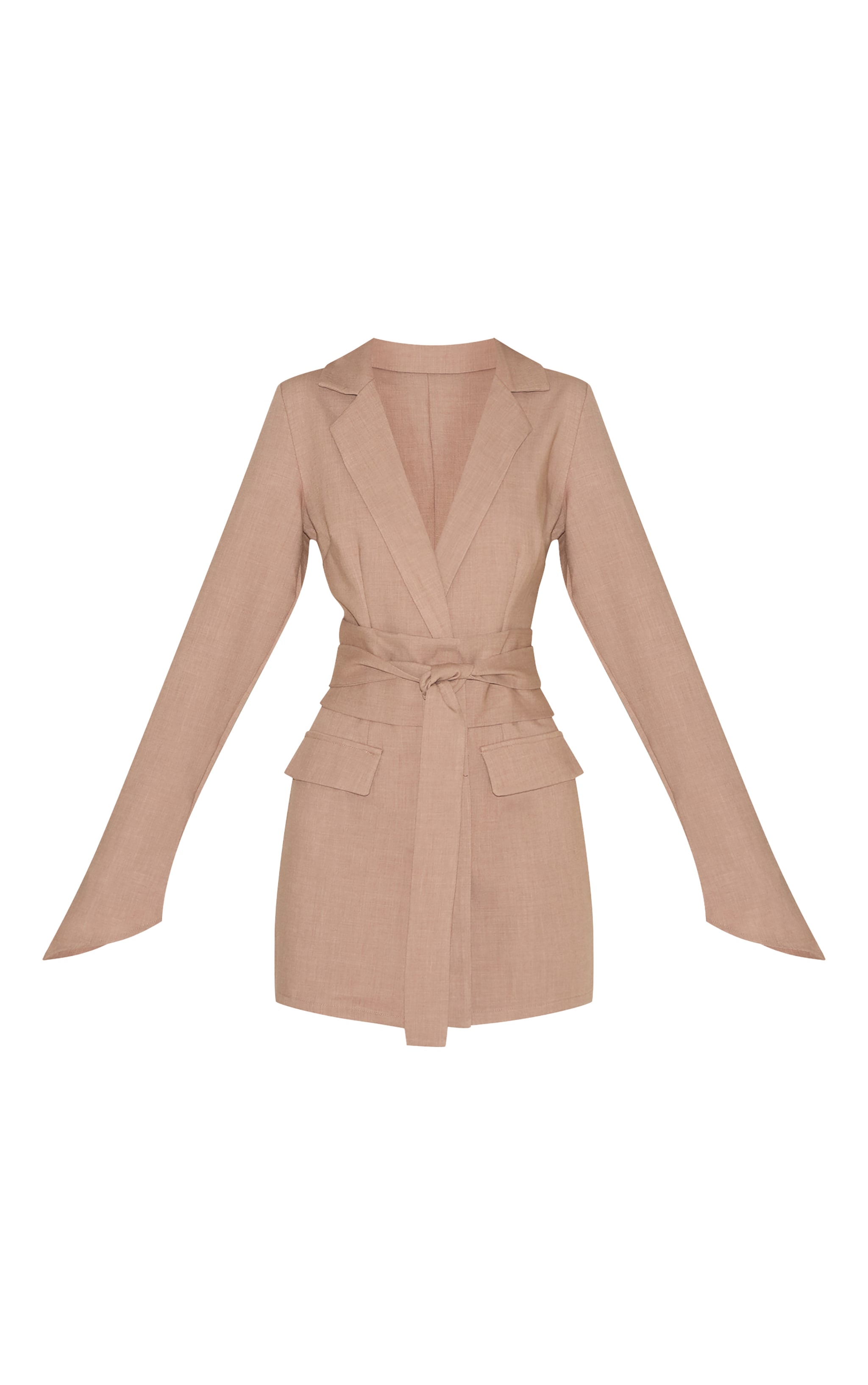 Clay Woven Belted Blazer Dress image 5