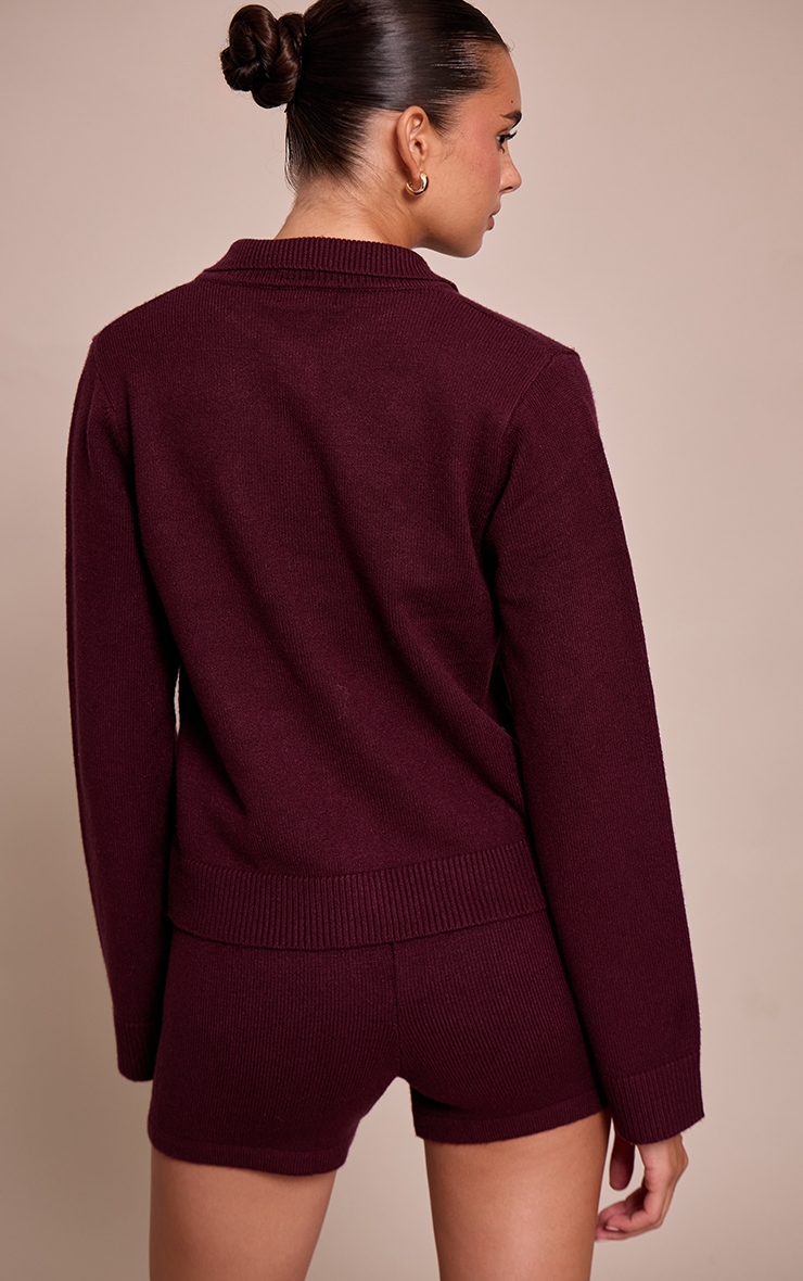 Chocolate Plum Knitted Short image 3