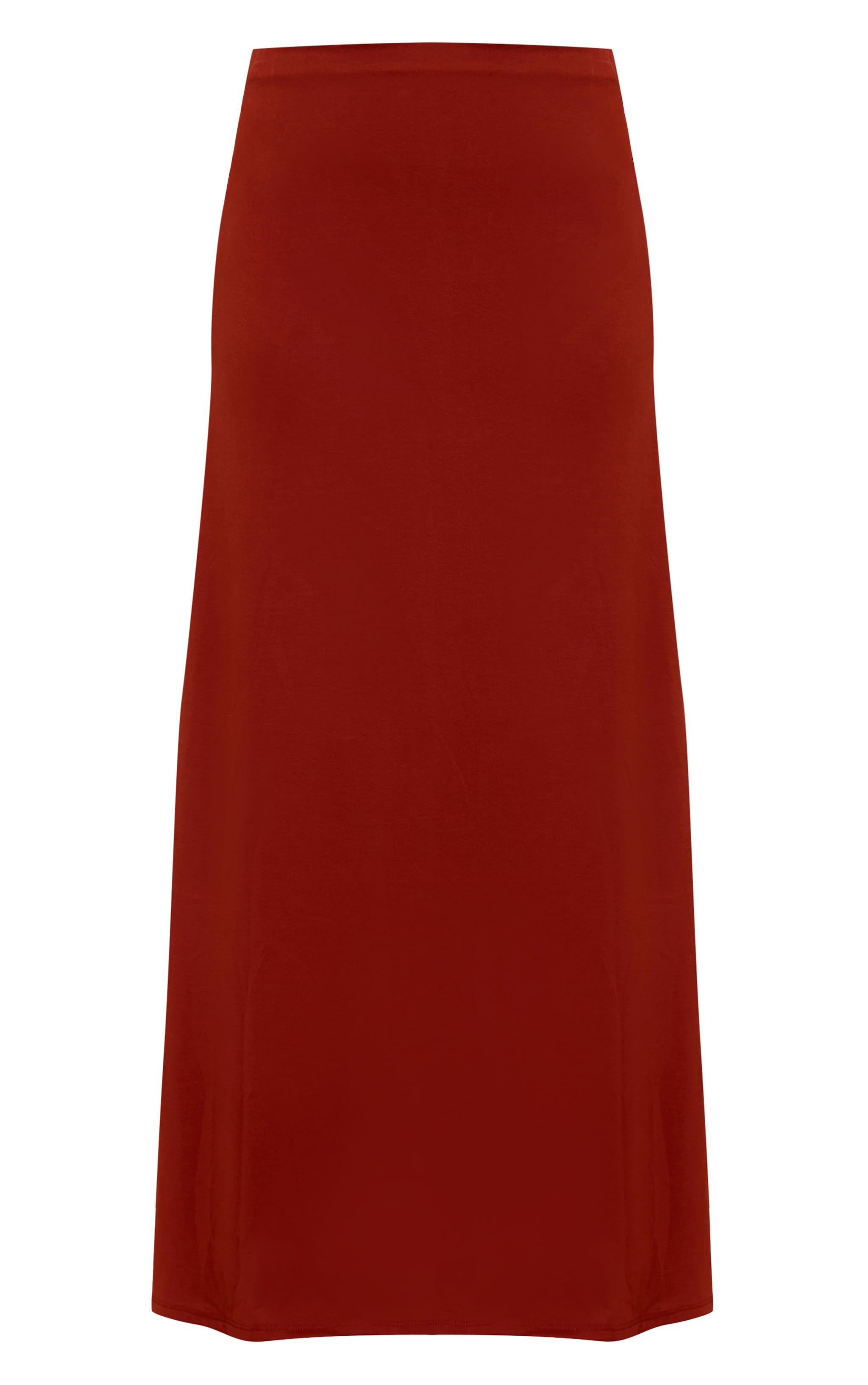 Deep Red Floaty Modal Maxi Skirt image 5
